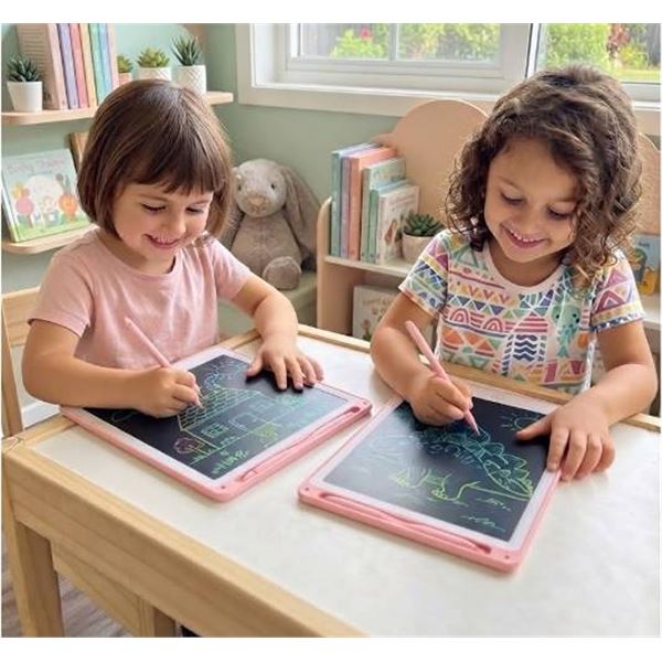 Lot of 2 10-Inch LCD Writing Tablets, 2 pink
