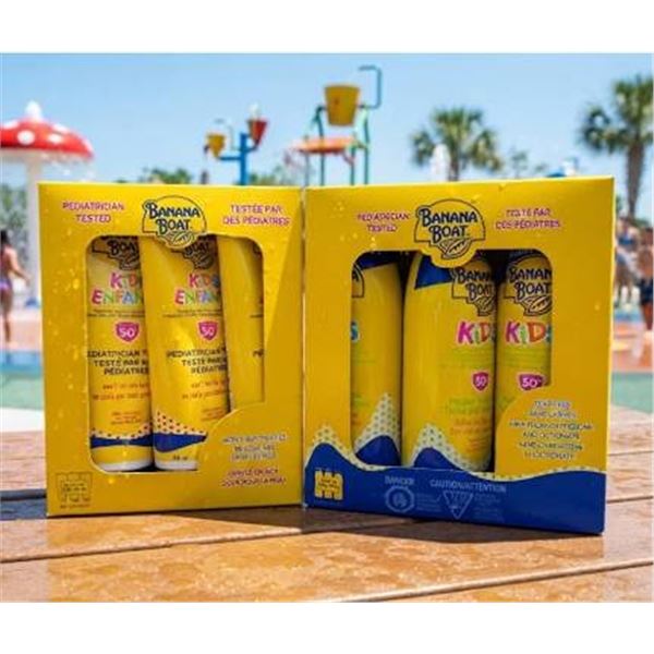 Banana Boat Kids SPF 50 Sunscreen Duo Packs 3x spray & 3x Cream