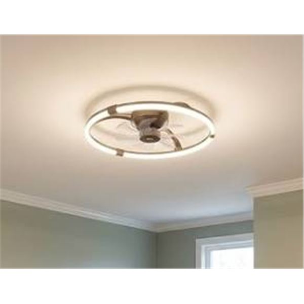 Low Profile 20" Ceiling Fan Light White