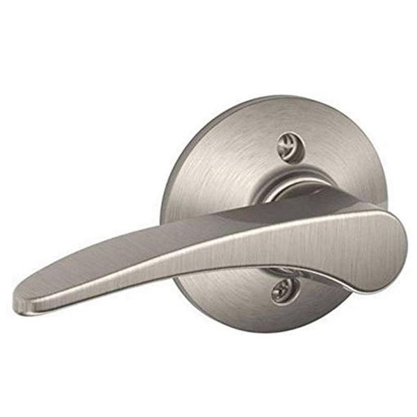 Lot of 6 - Schlage F170MNH619LH Manhattan Left Hand Dummy Lever, Satin Nickel