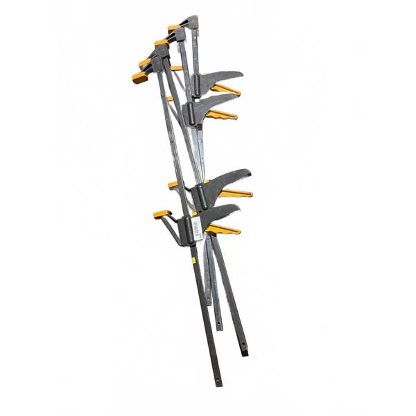 Lot of 4 Bar Clamps with Quick-Release