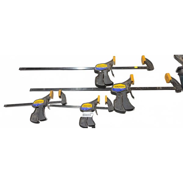 4 Irwin Quick-Grip Bar Clamps