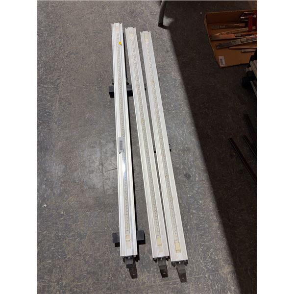 3 Adjustable 3ft Aluminum Rail Clamps