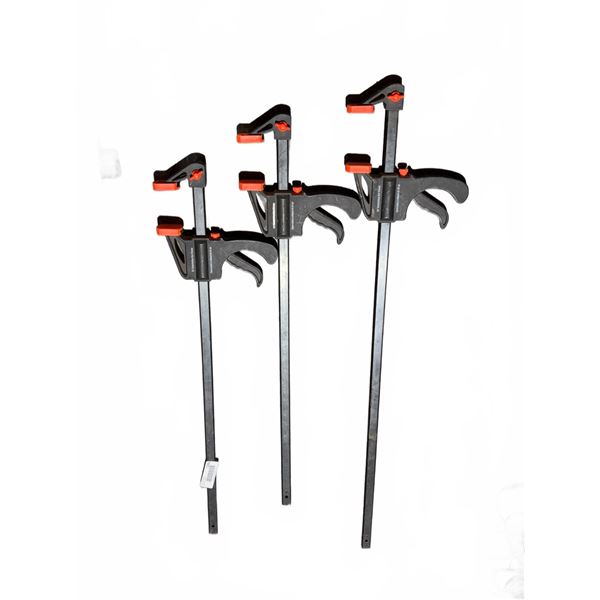 3 Ratcheting Bar Clamps