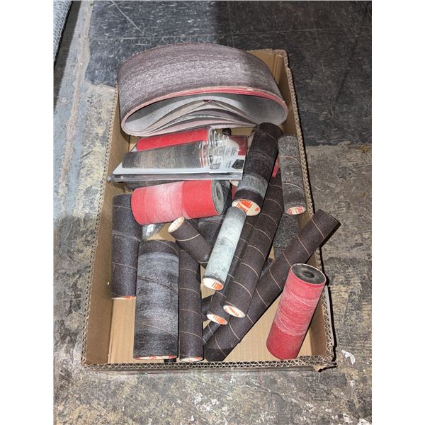 Lot of Assorted Sanding Belts and Sleeves