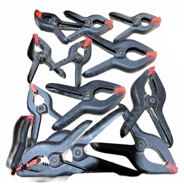13 Assorted Size Spring Clamps