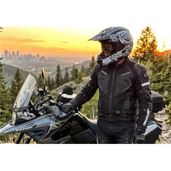 HJC Large Motocross Helmet Black/White