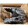 Image 6 : HJC Large Motocross Helmet Black/White