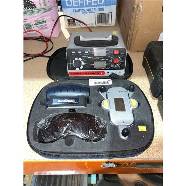 Mastercraft Hawkeye Laser Level Kit And Beleeb Smart Pulse Charger