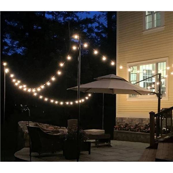 YSJ S14 2700K String Lights, 49FT, 20 Bulbs