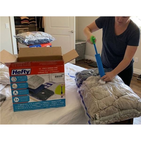 Hefty 12-Piece Shrink-Pak Set