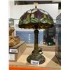 Image 2 : Stained Glass Table Lamp With Floral Shade