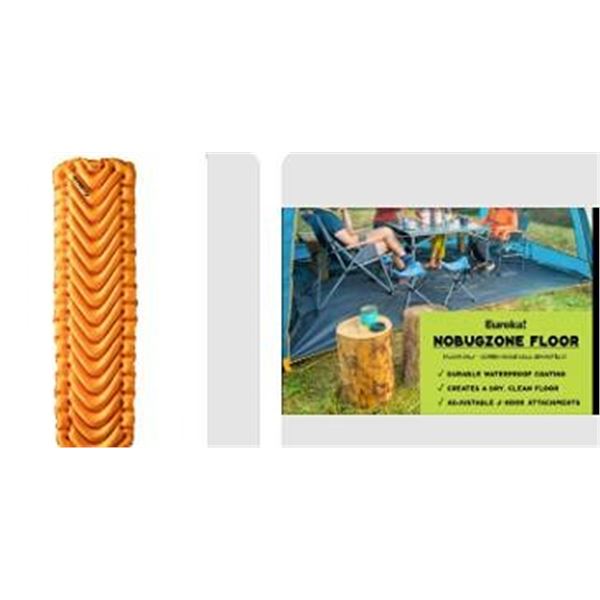 Klymit Sleeping Pad and Pump With Eureka No-Bug Zone Floor