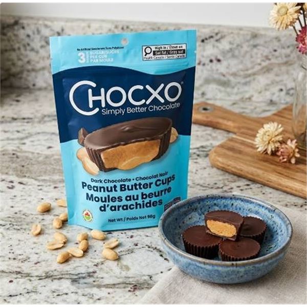 Chocxo Dark Chocolate Peanut Butter Cups 6x98g