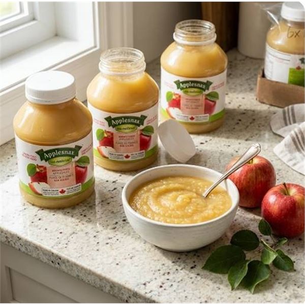 Applesnax Unsweetened Applesauce 6 x 1.24L