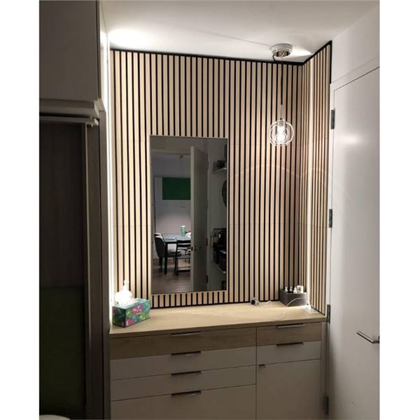 Artika Sonolok Walnut Slatted Panel Kit - 4 panels