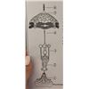 Image 4 : Stained Glass Table Lamp Shade and Parts