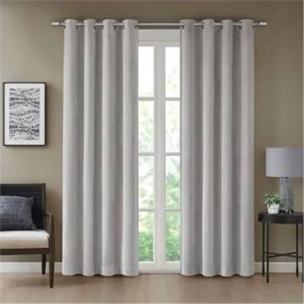 Beautyrest Black Grommet Curtains 52x90"
