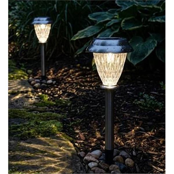 2 pack Moonrays Metal Solar Path Light