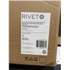 Image 3 : Rivet Rustic Stoneware Planter, Dark Grey
