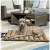 Image 5 : Tan Honeycomb Quilted Pet Bed Mat
