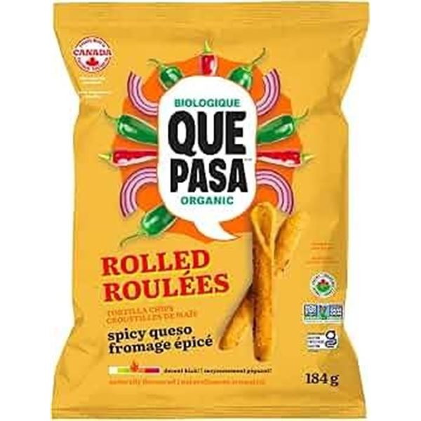 Que Pasa Organic Breaded Snack Sticks 12x184g