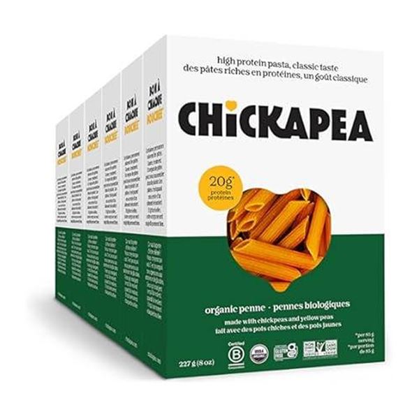 Chickapea Organic Penne Pasta, 6X227g