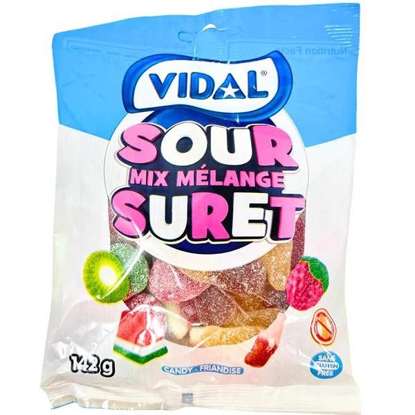 Vidal Sour Mix MÃ©lange Gummies 12 x 142g
