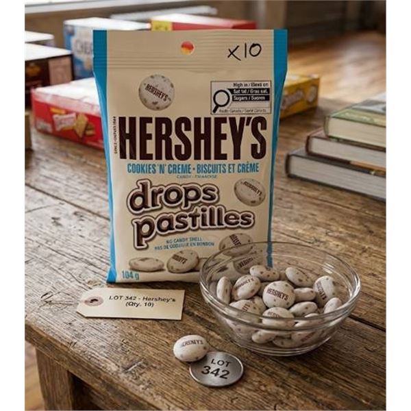 Bags Hersheyâ€™s Cookies 'n' CrÃ¨me Drops 10x104g