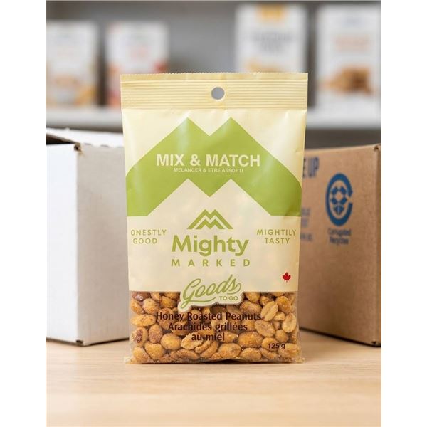 Mighty Marked Honey Roasted Peanuts, 15 x 125
