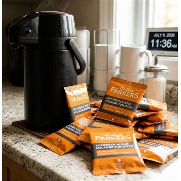 Mother Parkers European Blend Coffee grounds 18 x2.25ox bags