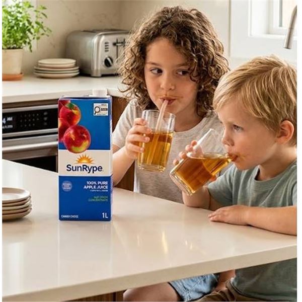 SunRype 100% Apple Juice 6 x 1L Cartons