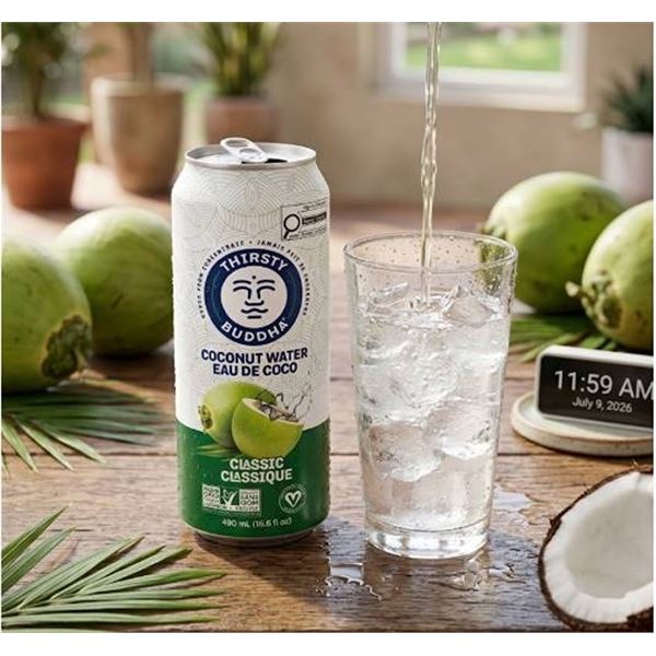 Thirsty Buddha Coconut Water 12 x 490mL