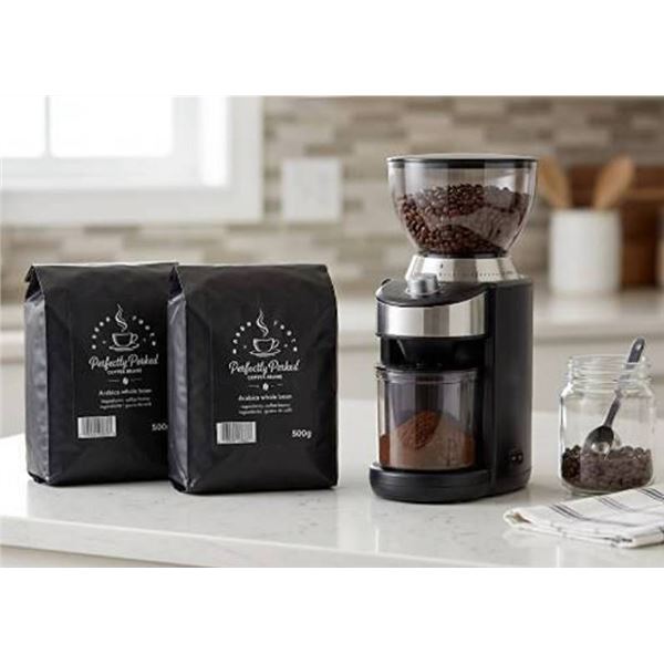 Perfectly Perked Arabica Coffee Beans, 2 x 500g
