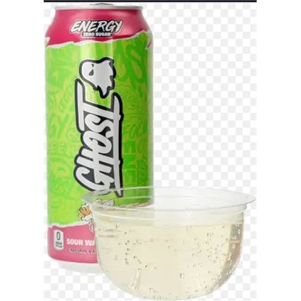 Lot of 5 Cans Ghost Energy Warheads Sour Watermelon 5x473ml