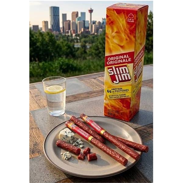 Slim Jim Spicy Sausage Snack 24-Pack 659g