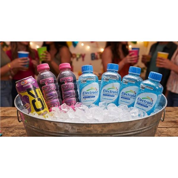 Beverage Lot: Prime, Electrolit, C4 Energy (7 Pcs Total)
