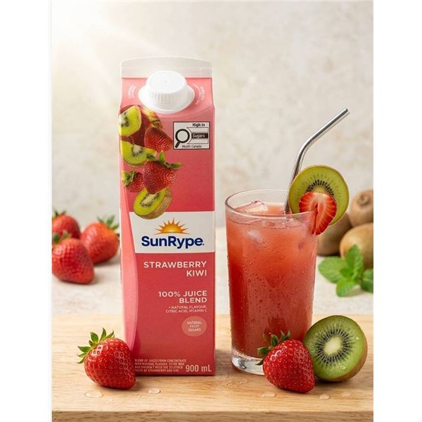 SunRype Strawberry Kiwi Juice Blend 6-Pack x 900ml