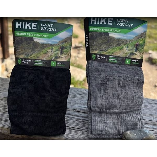 Bridgedale Merino Hike Lightweight Socks, 2 Pair Men's