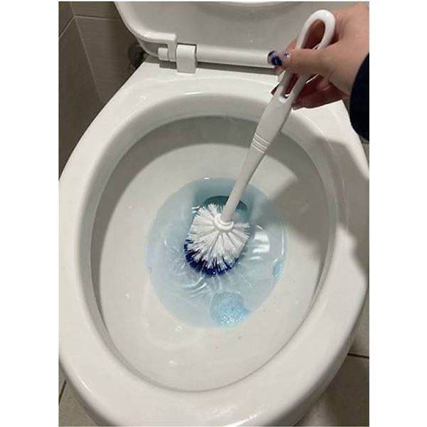 Amazon Basics Toilet Brush 6 -Pack White