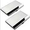 Image 1 : HomEdge 2 Pack Business Card Holders, Stainless Steel Storage Protective Holders Pocket Cases