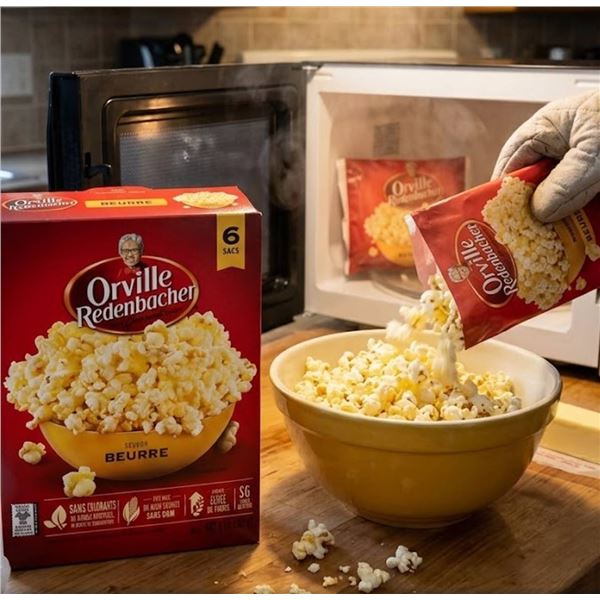 Orville Redenbacher Butter Popcorn 6-Pack x 492g