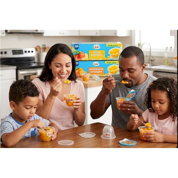 Dole Diced Peaches and Mandarin Oranges 20-Pk Each (40 Total)