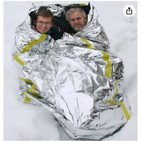 Lot of 4 - Emergency Zone 2-Person Survival Sleeping Bag