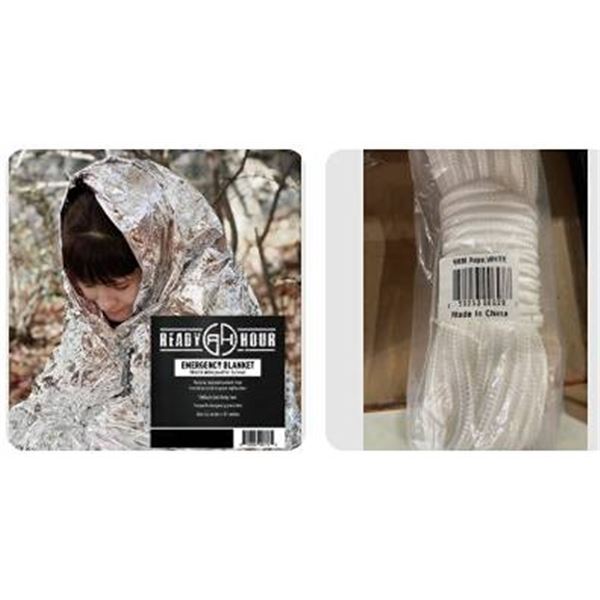 Ready Hour Emergency Blanket and 9mm Rope