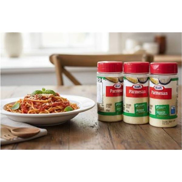 Kraft Parmesan Grated Cheese 8 x 125g