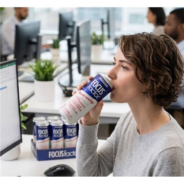 Focus Factor Focus + Energy Fruit Punch 355ml x 12