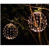 Image 1 : Lot of 2 - Elf Logic 16" Outdoor LED Light Ball (Plug in with Timer, 16 Inch
