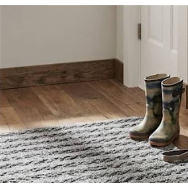 Gray Patterned Floor Mat 36in x 72in