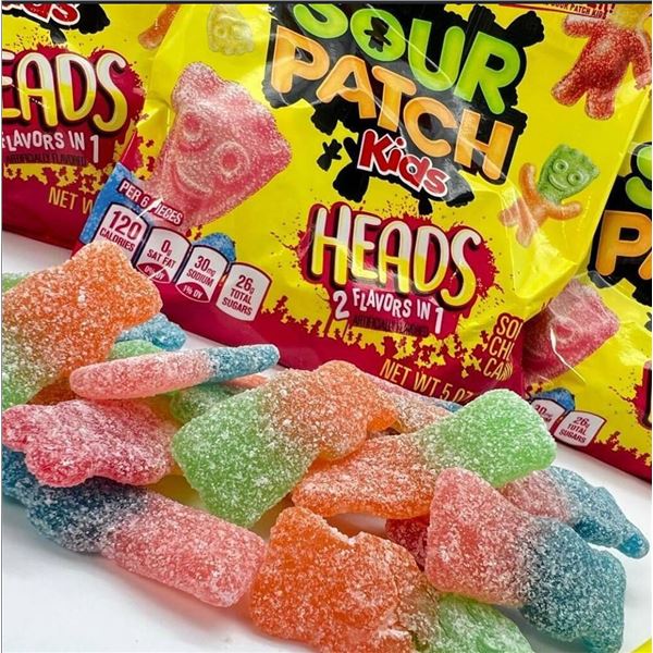 Sour Patch Kids Heads Candy, 12 x 154g Bags